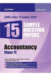 15 Sample Question Papers Accountancy Class 11th CBSE