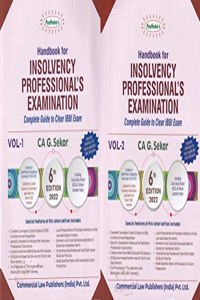 Padhuka's Handbook for Insolvency Professional's Examination (Set of 2 Vol.) - 6/e, 2022