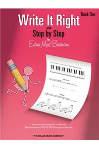 Write It Right with Step by Step, Book One