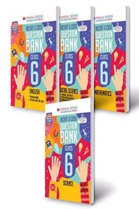 Oswaal CBSE & NCERT QUESTION BANK Class 6 (SET OF 4 BOOKS) Mathematics, Science, Social Science, English (For 2022 Exam)