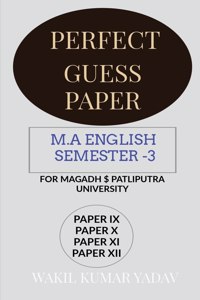 Perfect Guess Paper M.a English Semester -3