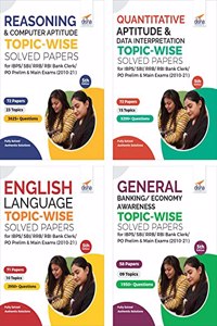 Reasoning/ Quantitative Aptitude/ English/ General Awareness Topic-wise Solved Papers for IBPS/ SBI/ RRB/ RBI Bank Clerk/ PO Prelim & Main Exams (2010-21) Combo 5th Edition