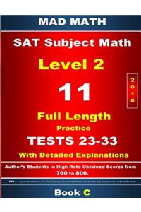 2018 SAT Math Level 2 Book C Tests 23-33