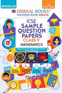 Oswaal ICSE Sample Question Papers Class 9 Mathematics Book (For 2022 Exam)