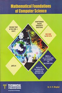 Mathematical Foundations Of Computer Sciene (Second Year B. Tech Sem. I/Cse/It) Pb