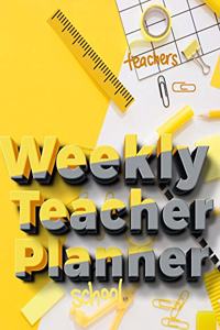 Weekly Teacher Planner: Academic Year Lesson Plan and Record Book - Undated Weekly/Monthly Plan Book - 52 Week