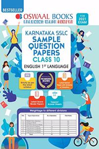 Oswaal Karnataka SSLC Sample Question Papers, Class 10, English 1st language (For 2021 Exam)