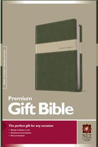 NLT Premium Gift Bible, Evergreen/Stone: New Living Translation, Evergreen / Stone, Tutone Leatherlike Premium Award Edition