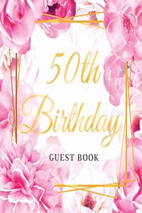 50th Birthday Guest Book