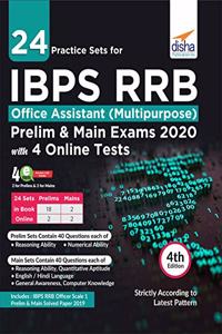24 Practice Sets for IBPS RRB Office Assistant (Multipurpose) Preliminary & Main Exam 2020 with 4 Online Tests 4th Edition