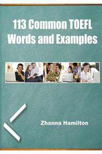 113 Common TOEFL Words and Examples