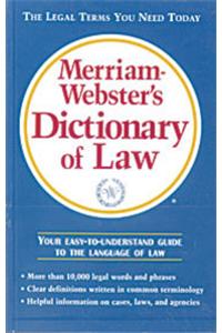 Merriam Websters Dictionary Of Law