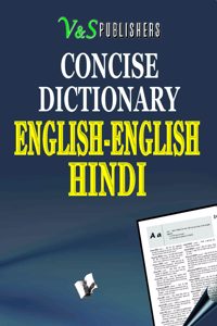 Concise English English Hindi Dictionary (Pocket Size)