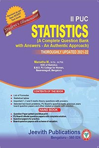 2nd PUC - STATISTICS [A Complete Question Bank with Answers-An Authentic Approach]