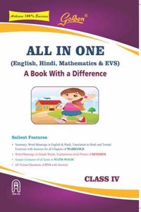 Golden All in One for Class 4 (English, Hindi, Mathematics & EVS) (For 2021 Exams)