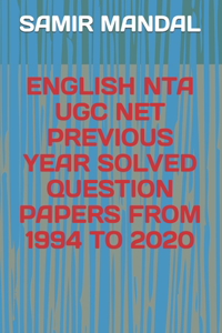 English Nta Ugc Net Previous Year Solved Question Papers from 1994 to 2020