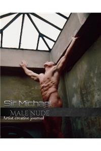 Iconic Male Nude sir Michael Huhn creative Blank journal