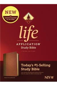 NIV Life Application Study Bible, Third Edition (Leatherlike, Brown/Tan)