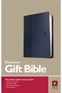 Premium Gift Bible NLT (Red Letter, Leatherlike, Blue)