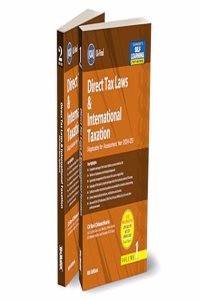 Taxmann's Direct Tax Laws & International Taxation | 2 Vols | Paper 4 | DT | A.Y. 2024-25 â€“ Perfect balance b/w detailed studies & summarised approach | CA Final | New Syllabus | May 2024 Exams