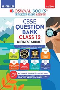 Oswaal CBSE Question Bank Class 12 Business Studies Book Chapter-wise & Topic-wise Includes Objective Types & MCQ's [Combined & Updated for Term 1 & 2]