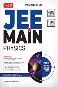 MTG JEE Main Physics Concept Books For 2024 Exam - Chapterwise Exhaustive Theory with Illustrations, 4000+ MCQs & NVQs and 1000+ Formulae & Derived Concepts | Free Online Mock Tests