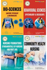 GNM 1st YEAR books in english (4 IN 1) Behavioural Sciences( Psychology & Sociology) Community Health Nursing-I Bio-Sciences ( Anatomy, Physiology & Microbiology) Nursing foundations (Fundamentals Of Nursing And First AID) by Thakur Publication