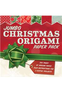 Jumbo Christmas Origami Paper Pack: 285 Sheets of Origami Paper Plus Instructions for 3 Festive Projects