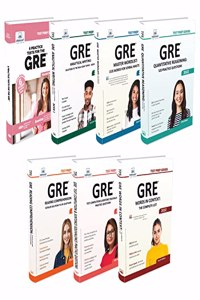 GRE SELF STUDY - 6 Practice Tests + Analytical Writing: Book 1 + Master Wordlist: 1535 Words + Quantitative Reasoning + Reading Comprehension + Text Completion + Complete List - Test Prep Series