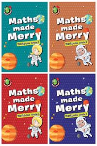 MATHS MADE MERRY WORKBOOK (SET OF 4 Math activity BOOKS)