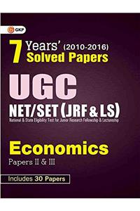 7 Years Solved Papers UGC NET/SET Economics (Papers II and III) 2017