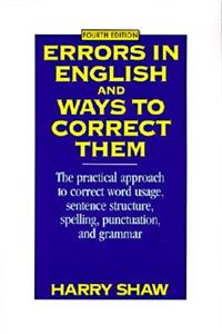 Errors in English and Ways to Correct Them