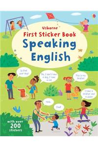 First Sticker Book Speaking English