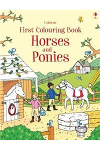 First Colouring Book Horses and Ponies