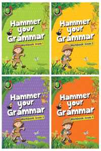 Hammer Your Grammer Workbooks ( set of 4 English learning books)