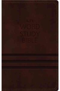 KJV, Word Study Bible, Imitation Leather, Brown, Red Letter Edition: 1,700 Key Words That Unlock the Meaning of the Bible