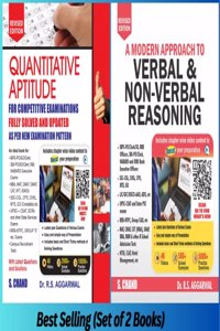 A Modern Approach to Verbal & Non-Verbal Reasoning/ Quantitative Aptitude/ For All Competitive Exam IBPS/ SBI/ RRB/ RBI Bank Clerk/ PO Prelim & Main Exams 2023 Combo Video Edition By S. Chand's