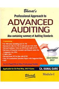 Bharat CA Final Professional Approach to Advanced Auditing ( Set of 2 Modules ) Applicable For May 2017 Exam