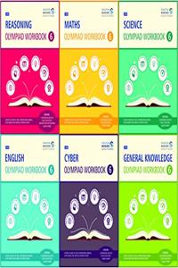 SBB Reasoning, Maths, Science, Cyber, English & GK Olympiad Workbook Combo - Class 6