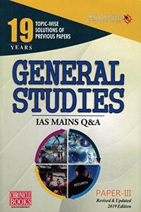 Chronicle 19 Years General Studies IAS Mains Q & A Paper - III