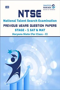 NTSE Previous Year Question Papers Stage - 1 (MAT + SAT) HARYANA STATE (Class X)