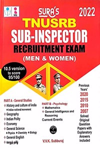 TNUSRB Sub-Inspector SI (Men and Women) Recruitment Exam books