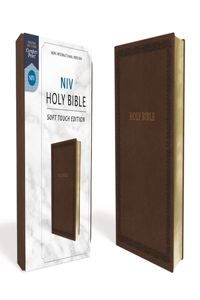 NIV, Holy Bible, Soft Touch Edition, Imitation Leather, Brown, Comfort Print