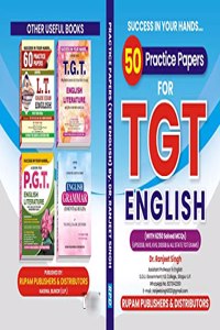 50 PRACTICE PAPERS TGT ENGLISH LITERATURE AND LANGUAGE