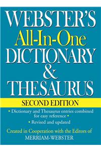 Webster's All-In-One Dictionary & Thesaurus, Second Edition