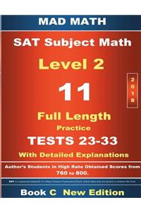 2018 SAT Subject Math Level 2 Book C Tests 23-33