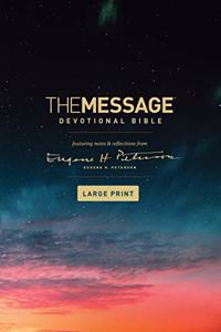 Message Devotional Bible, Large Print (Hardcover)