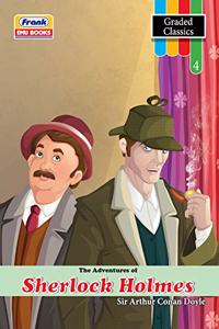 Frank EMU Books Graded Classics Story Book for Kids Age 11 to 12 Years - The Adventures of Sherlock Holmes - English Novel for Children