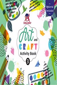 Art and Craft Activity Book 3 for 6-7 Year old kids with free craft material
