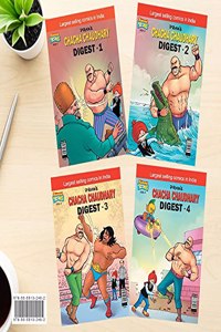 Chacha Chaudhary Comics in English (Set of 4 Books)